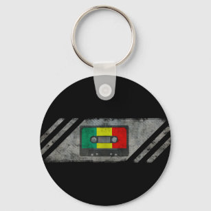 Urban reggae cassette key ring