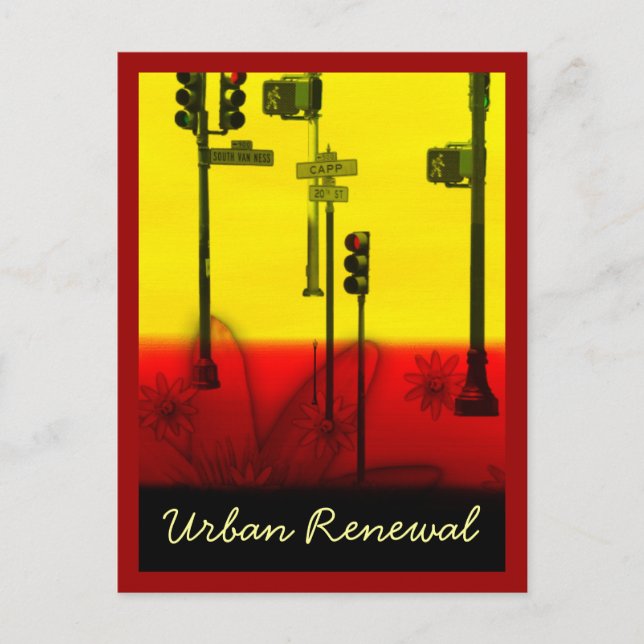 URBAN RENEWAL POSTCARD (Front)