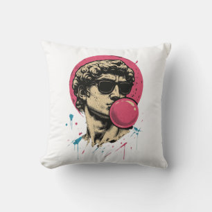 Urban Retro David — Bubblegum Pop Statue Cushion