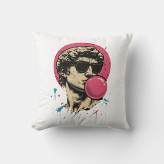 Urban Retro David — Bubblegum Pop Statue Cushion