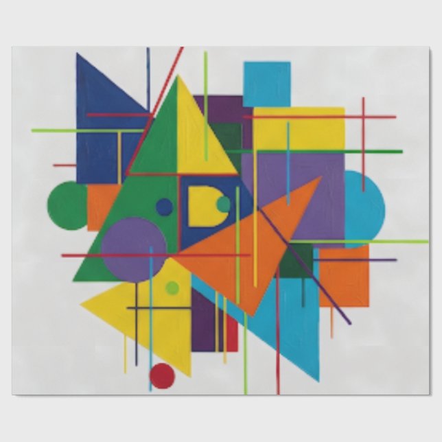 Urban Rhythm/Geometric design Wrapping Paper (Flat)