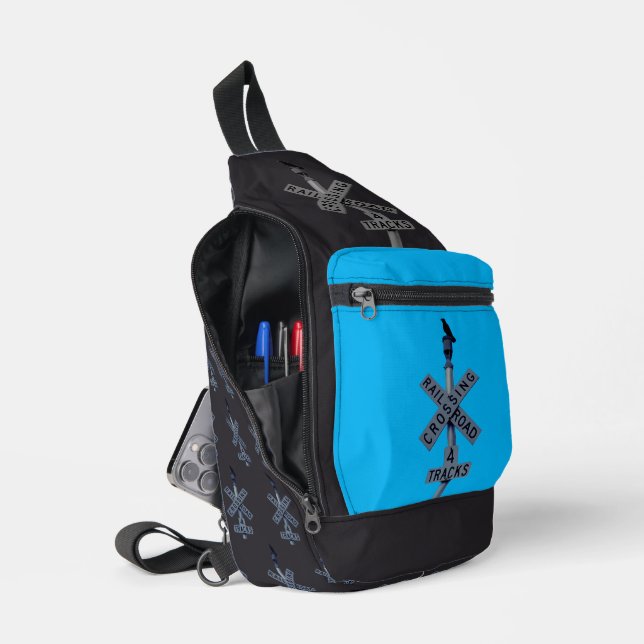 Urban Rustic Cityscape Watcher 2 Print Cut Sew Bag (Open)