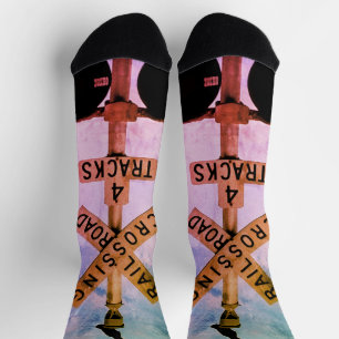 Urban Rustic Muted Colour Crow Crew Socks