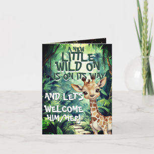  Urban Safari: Chic Baby Shower Invitation