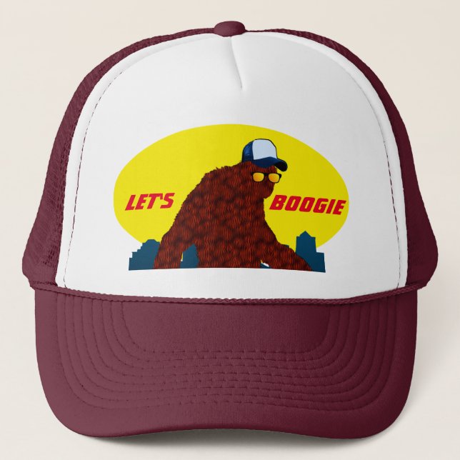 Urban Sasquatch Let's Boogie Trucker Hat (Front)