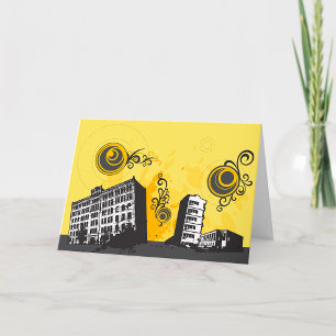 Urban Scene Greeting Cards
