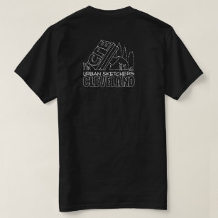Urban Sketchers Cleveland Black T-Shirt - Men's