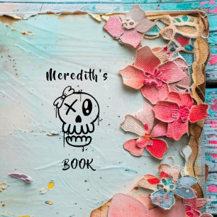 Urban Skull Gothic Custom Book From The Library Of Rubber Stamp