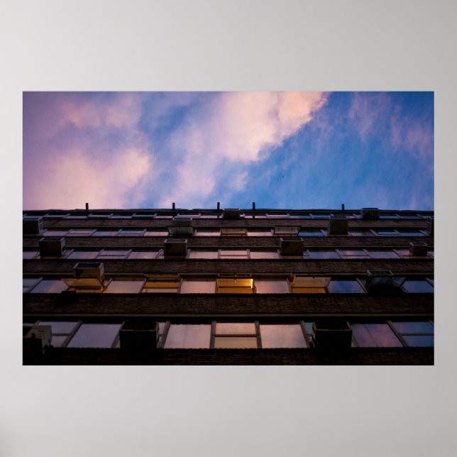 Urban Sky and Building Photograph Print (Front)