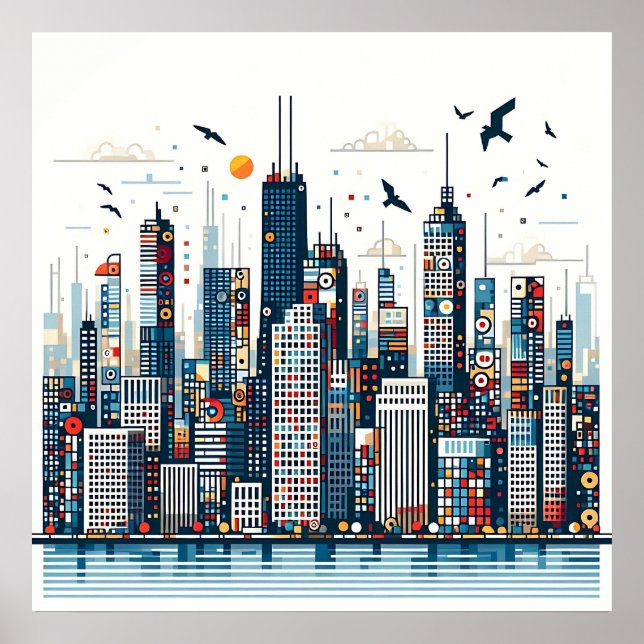 Urban Skyline Poster (Front)