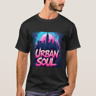 Urban Soul Graffiti Art Neon Streetwear Digital T-Shirt