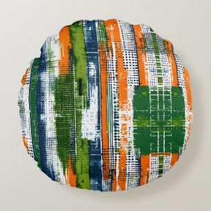 Urban Soul Patterns Round Cushion
