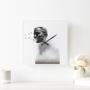 Urban Soul Square Wall Clock