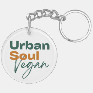 Urban Soul Vegan Minimalist Health and Wellness Key Ring