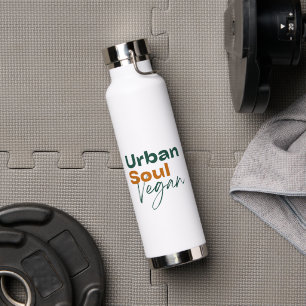 Urban Soul Vegan Minimalist Health and Wellness Water Bottle