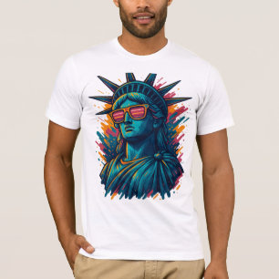 Urban Statue of Liberty Streetwear T-Shirt – NYC 