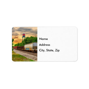Urban Steam Punk Sunset Mailing Labels