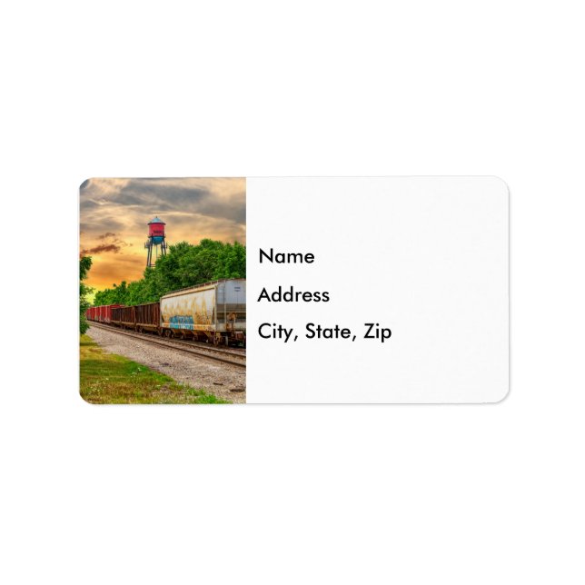 Urban Steam Punk Sunset Mailing Labels (Front)