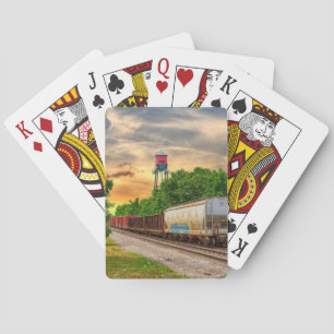 Urban Steam Punk Sunset Playing Cards