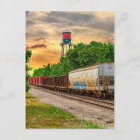 Urban Steam Punk Sunset Postcard