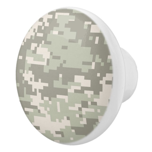 Urban Storm Digital Camo Camouflage Customisable Ceramic Knob (Right)