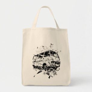 Urban Street Art Abstract Shattered Vintage Van Tote Bag