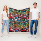 Urban street art Graffiti characters pattern