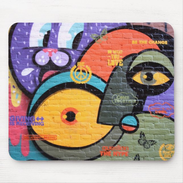 Urban Street Art-Graffiti Mouse Pad (Front)