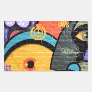 Urban Street Art-Graffiti Rectangular Sticker