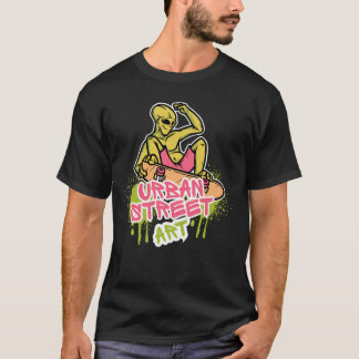 Urban Street Art Style Illustration T-Shirt