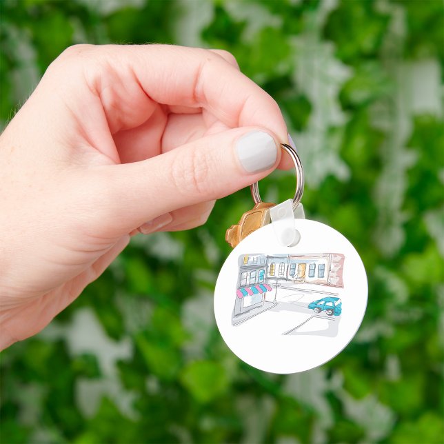 Urban Street Scene Keychain (Creator Uploaded)