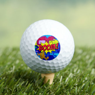 Urban Street Style - Boom! Comic Book Pop Art  Golf Balls
