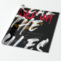 Urban street style Break the rules slogan print wi