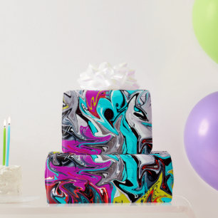 Urban streetstyle graffiti party  wrapping paper