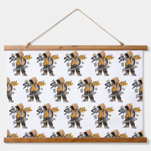 Urban Streetwear Fashion Character – Cool Graffiti Hanging Tapestry