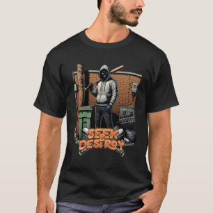 Urban Streetwear "Seek & Destroy" Graphic T-Shirt