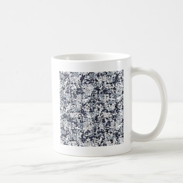 Urban Style Grey Digital Camouflage Coffee Mug (Right)