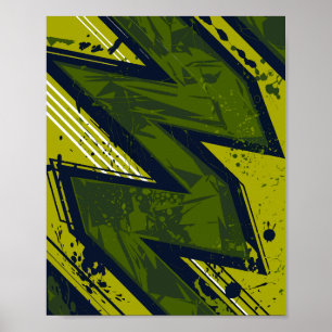 Urban Surge – A Bold Collision of Motion & Contras Poster
