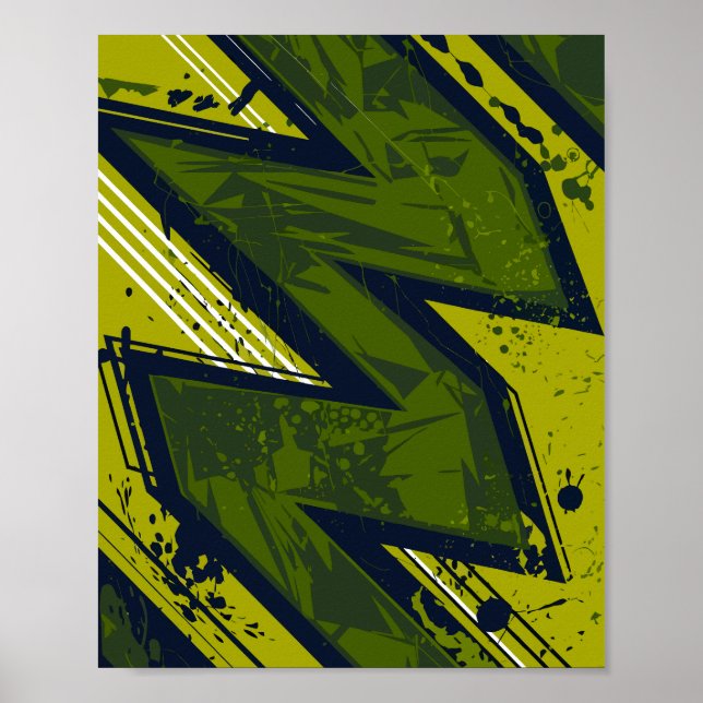 Urban Surge – A Bold Collision of Motion & Contras Poster (Front)