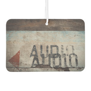 Urban-themed loft style audiophile music lover car air freshener