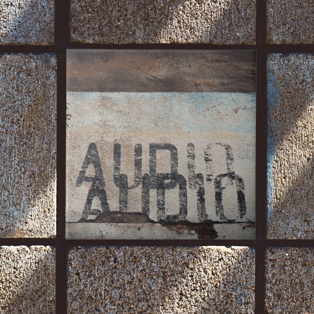 Urban-themed loft style audiophile music lover ceramic tile (Creator Uploaded)