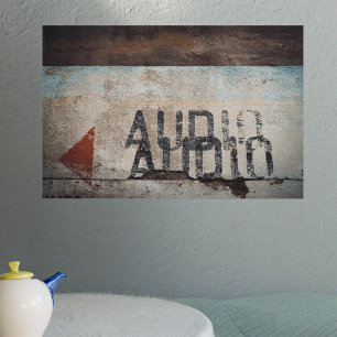 Urban-themed loft style audiophile music lover   poster