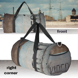 Urban-themed loft style cinephile movie lovers  duffle bag