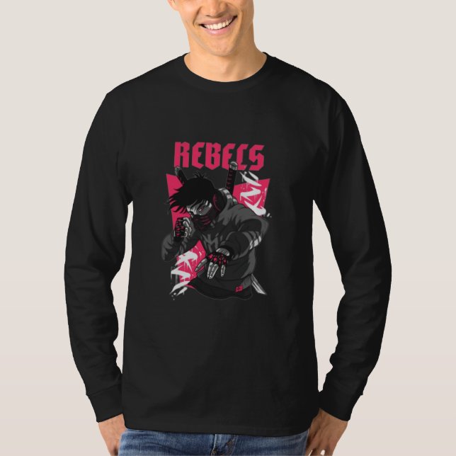 "Urban Threads: Sleek 100% Cotton Tee for Young So (Front)