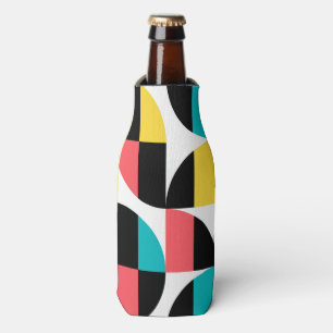 Urban, trendy, colourful, modern graphic pattern bottle cooler
