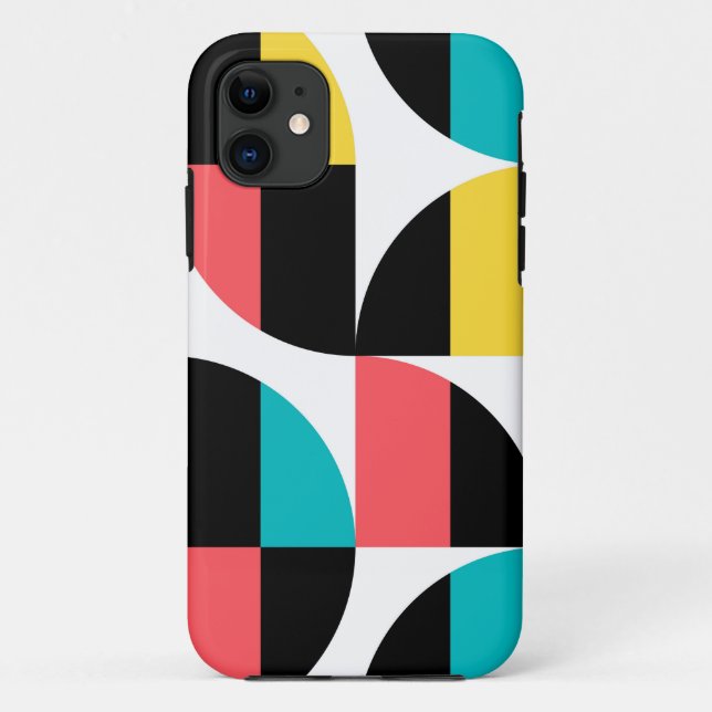 Urban, trendy, colourful, modern graphic pattern Case-Mate iPhone case (Back)
