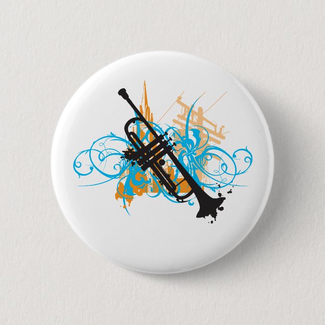 Urban Trumpet 6 Cm Round Badge (Front)