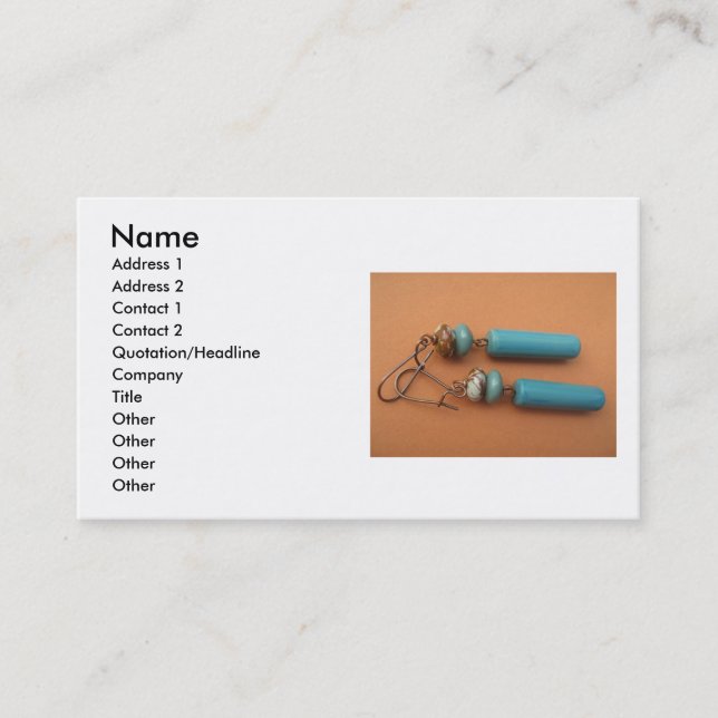 Urban Turquoise Business Card (Front)