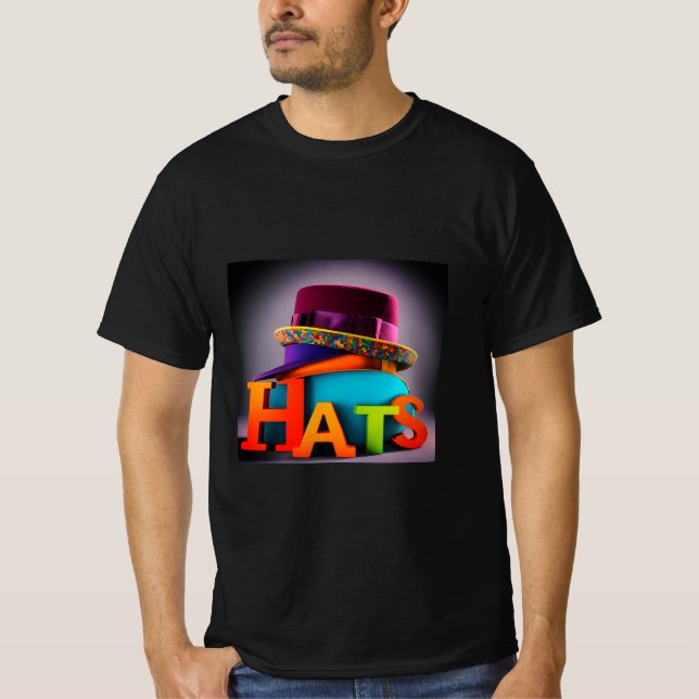 Urban Vibes: Colourful Hip-Hop Typography Tee (Front)