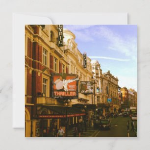 Urban Vintage Downtown Cityscape          Holiday Card